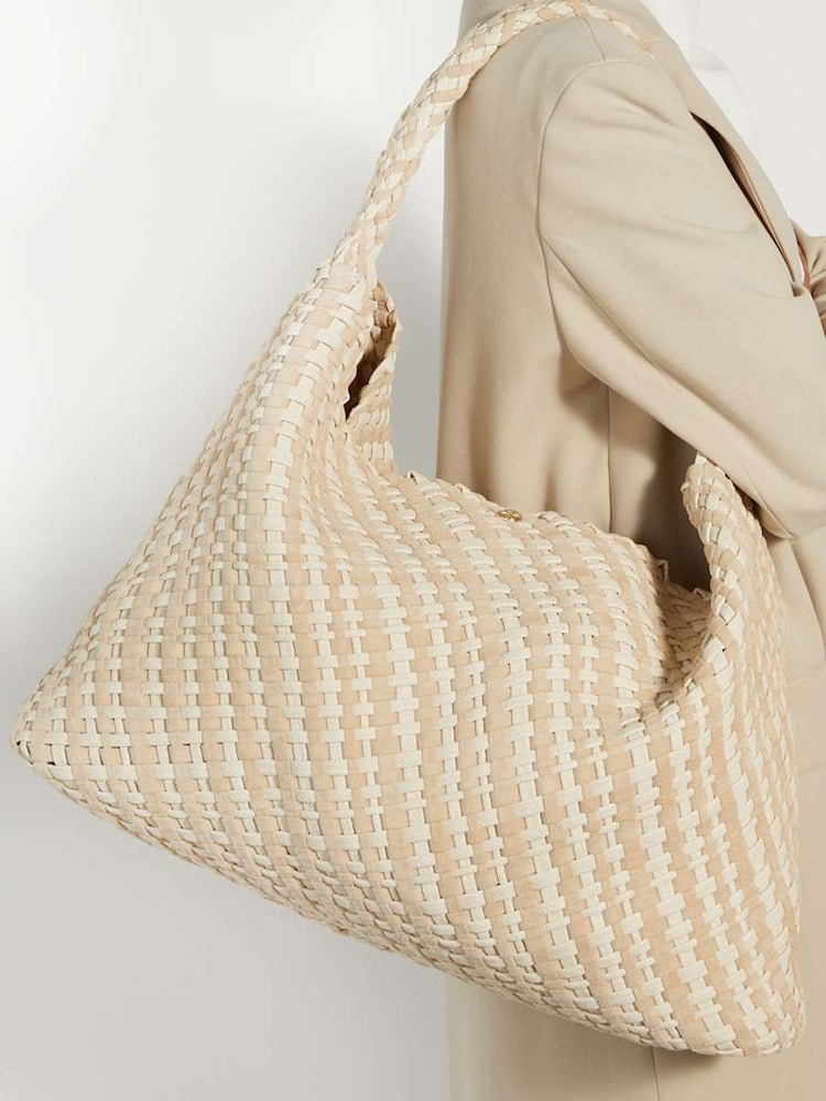 Creme - Bolsa de ombro larga Deliberate Xl da Dune London - Imagem 7 de 7