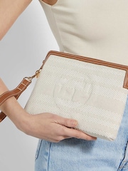 Dune London Natural Slay Canvas Wristlet Pouch - Image 5 of 5