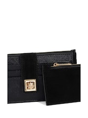 Dune London Black Chrome Karlos Long Turn Lock Purse - Image 3 of 4