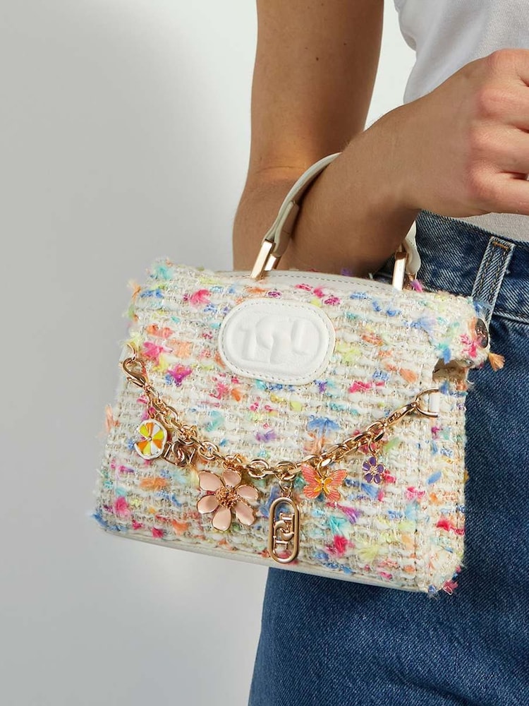 Dune London Natural Dinkydeliberate Mini Woven Slouch Crossbody Bag - Image 1 of 5