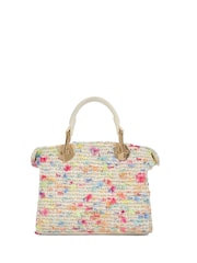 Dune London Natural Dinkydeliberate Mini Woven Slouch Crossbody Bag - Image 3 of 5