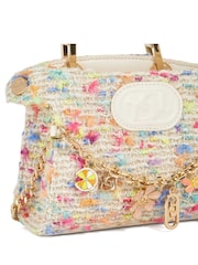 Dune London Natural Dinkydeliberate Mini Woven Slouch Crossbody Bag - Image 4 of 5