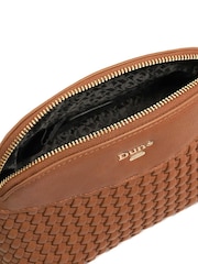 Dune London Brown Distinct Mini Woven Cross-Body Bag - Image 4 of 5