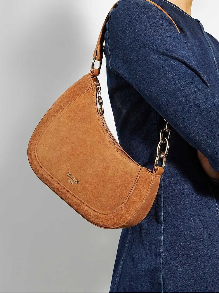 Dune London Red Smart Direction Small Scoop Shoulder Bag - Image 1 of 4