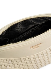 Dune London Cream Distinct Mini Woven Cross-Body Bag - Image 4 of 5