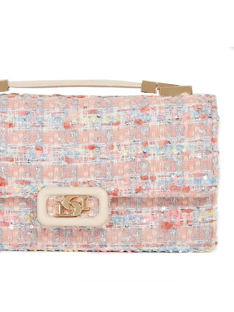 Dune London Pink/white Skilled Top Handle Micro Bag - Image 4 of 5