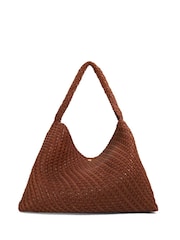 Dune London Red Deliberate Xl Xl Woven Slouch Bag - Image 3 of 5