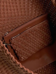 Dune London Red Deliberate Xl Xl Woven Slouch Bag - Image 5 of 5