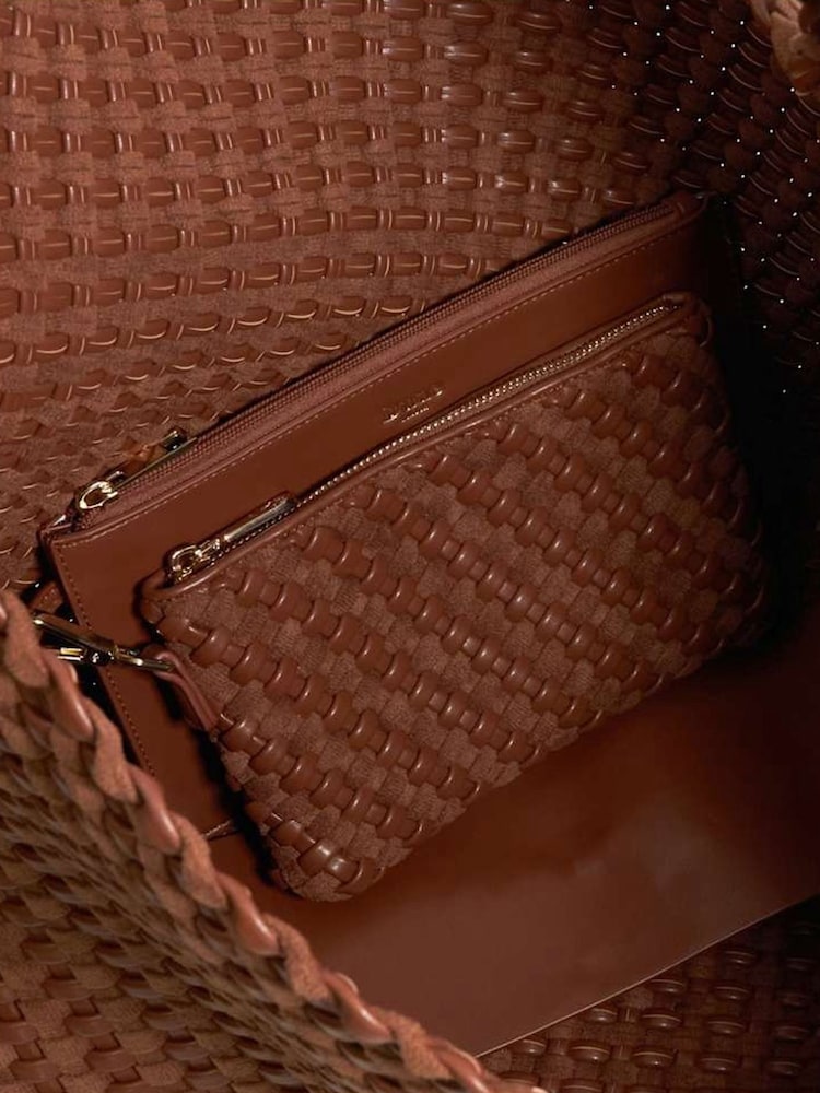 Dune London Tan Deliberate Xl Woven Slouch Bag - Image 5 of 5 Dune London Tan Deliberate Xl Woven Slouch Bag - Image 5 of 5