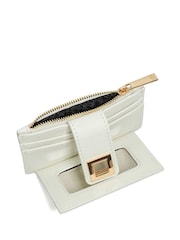 Weiß - Dune London Karra Turn Lock Card Holder Wallet - Bild 3 von 4