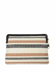 Dune London Mid Natural Slay Canvas Wristlet Pouch - Image 3 of 5