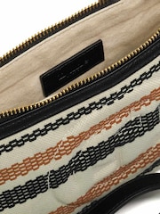 Dune London Mid Natural Slay Canvas Wristlet Pouch - Image 5 of 5