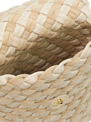 Dune London Cream Saff Woven Phone Cross-Body Bag - Image 4 of 5