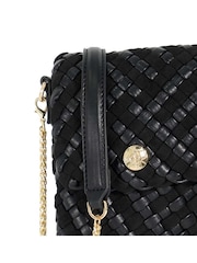 Dune London Black Saff Woven Phone Cross-Body Bag - Image 5 of 5