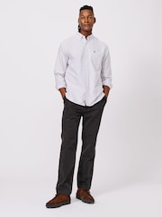Aubin Purple Aldridge Oxford Button Down 100% Cotton Shirt - Image 3 of 6