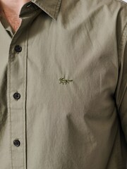 Aubin Green Chase Poplin 100% Cotton Shirt - Image 6 of 6