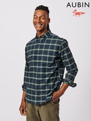 海軍藍 - Aubin Aldridge Oxford 排扣棉質裇衫 - 圖片 7/8