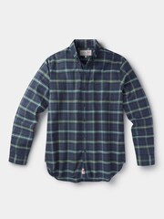 海軍藍 - Aubin Aldridge Oxford 排扣棉質裇衫 - 圖片 1/8