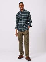 海軍藍 - Aubin Aldridge Oxford 排扣棉質裇衫 - 圖片 2/8