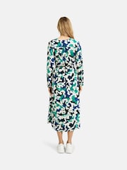 Smith & Soul Blue Abstract Print Midi Dress - Image 3 of 6