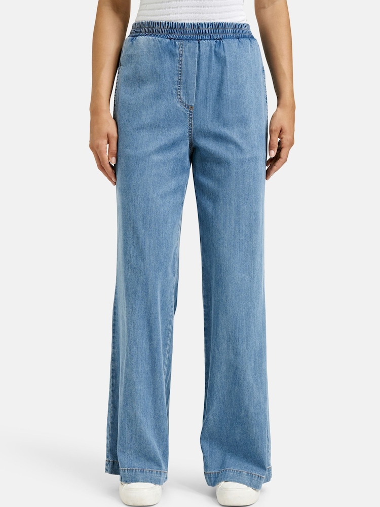 Smith & Soul Blue Denim Pull On Trousers - Image 1 of 5