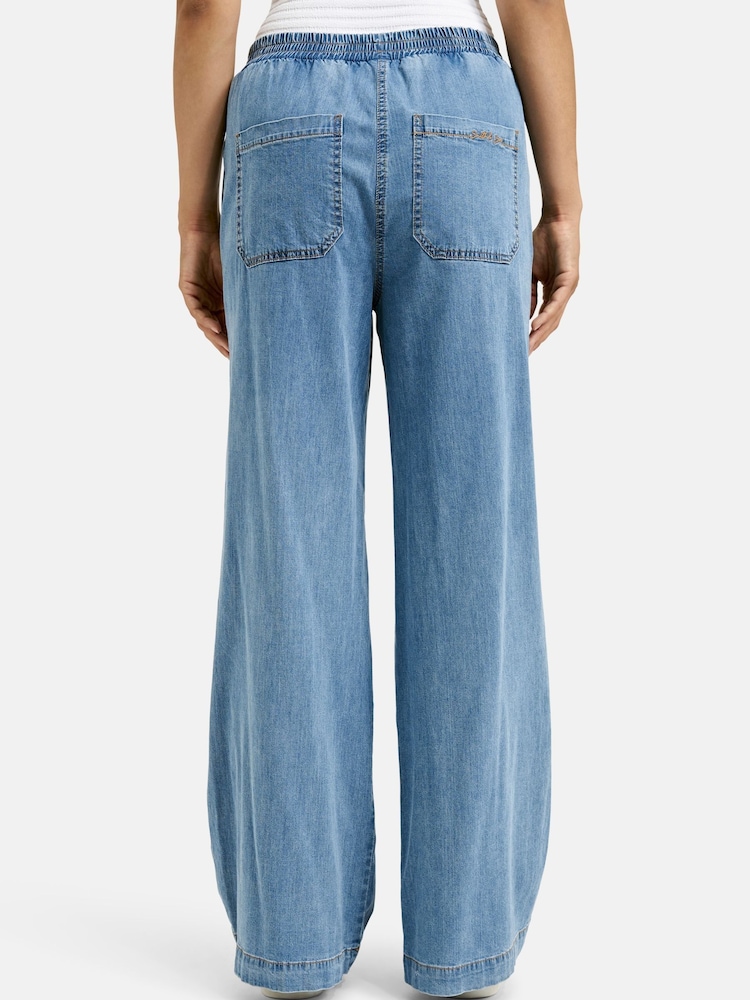 Smith & Soul Blue Denim Pull On Trousers - Image 2 of 5