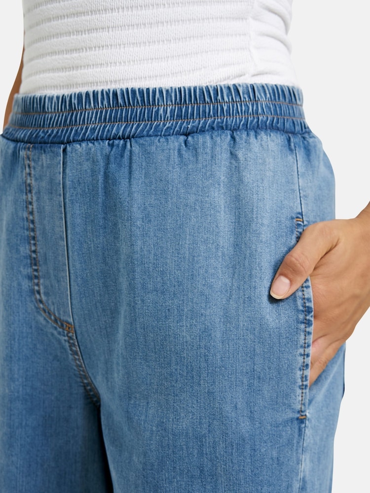 Smith & Soul Blue Denim Pull On Trousers - Image 3 of 5