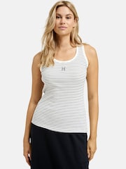 Smith & Soul White And Blue Stripe Cotton Rib Tank Top - Image 1 of 6