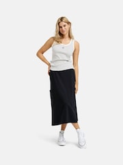 Smith & Soul White And Blue Stripe Cotton Rib Tank Top - Image 3 of 6