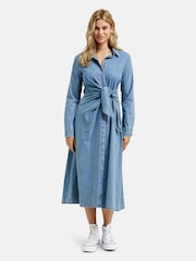 Smith & Soul Blue Denim Midi Shirt Dress - Image 2 of 6