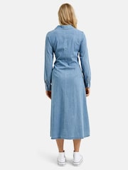 Smith & Soul Blue Denim Midi Shirt Dress - Image 3 of 6