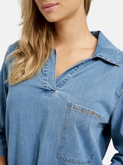 Smith & Soul Blue Open Collar Shirt Denim Shirt - Image 5 of 6