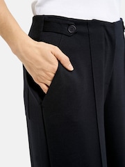 Smith & Soul Blue Wide Leg Jersey Trousers - Image 4 of 5