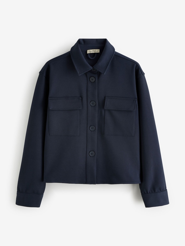 Smith & Soul Collared Jersey Jacket - صورة 5 من 5 Smith & Soul Collared Jersey Jacket - صورة 5 من 5