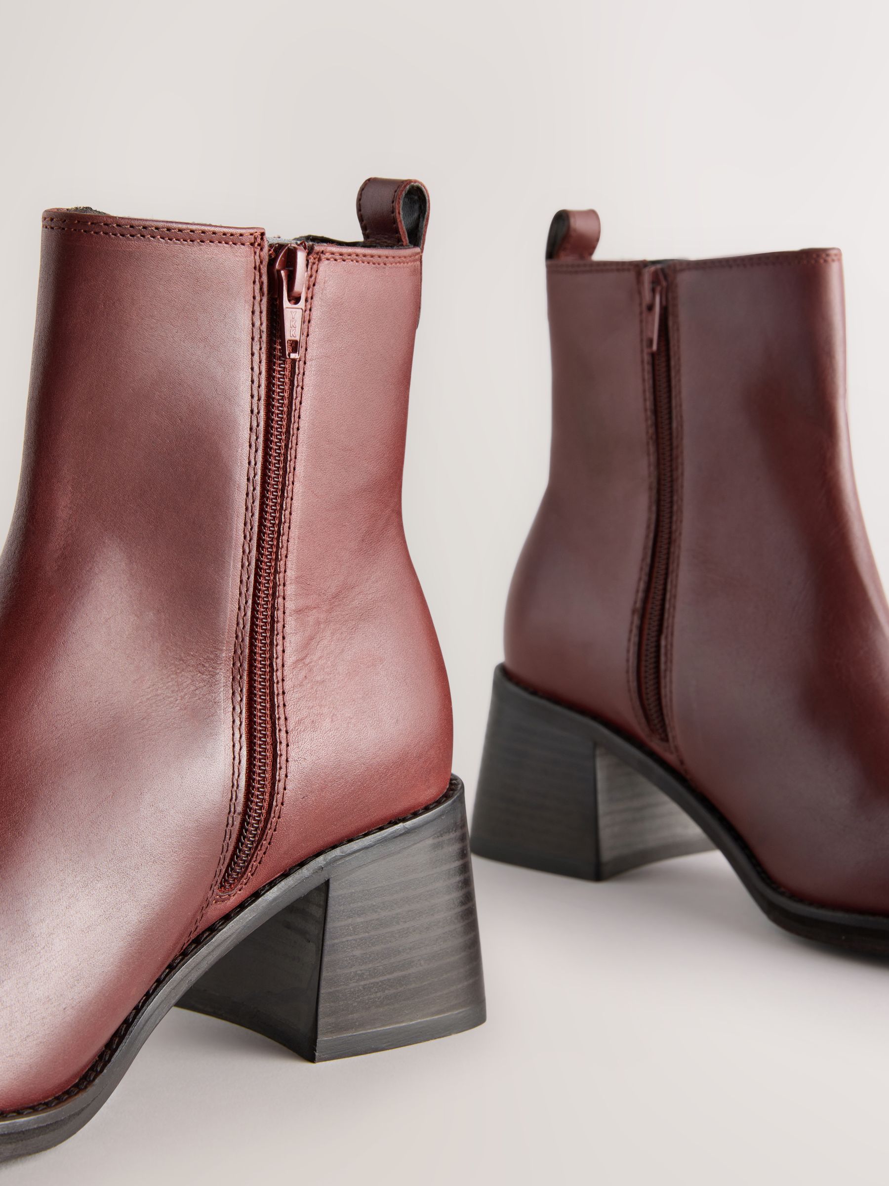 Buy Burgundy Red Standard/Wide Fit Forever Comfort® Leather Square