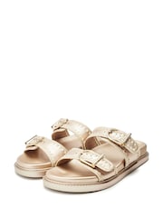 Moda in Pelle Kerriki Flat Sandals With Whip Stitch Detail - Image 3 of 4