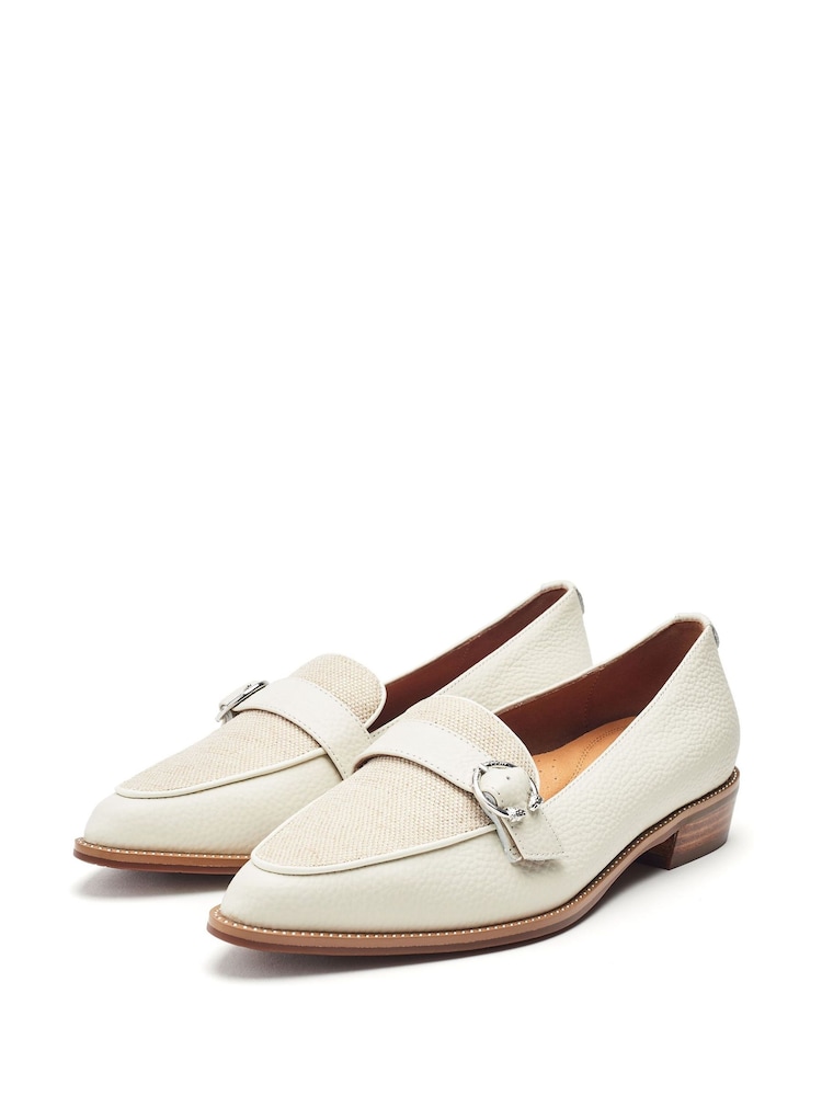 Moda in Pelle FIG POINTED TOE SMART SHOE WITH LARRY BUCKLE - Image 3 of 5
