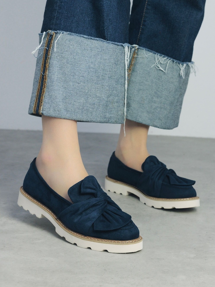 Moda in Pelle Eves Twisted Feature Comfort Loafers - Image 1 of 4