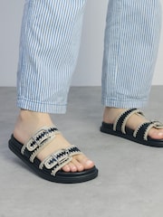 Moda in Pelle Kerriki Flat Sandals With Whip Stitch Detail - Image 1 of 4