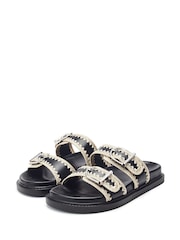 Moda in Pelle Kerriki Flat Sandals With Whip Stitch Detail - Image 3 of 4