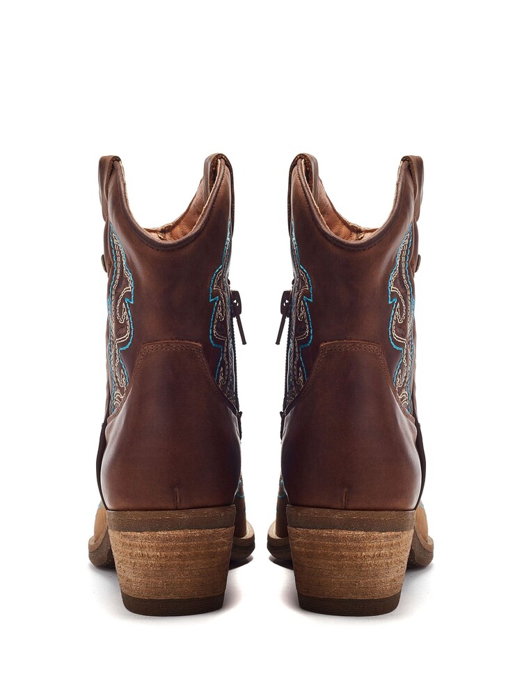 Buy Moda in Pelle Brown Olearia Feature Stitch Detailed  display picture 2