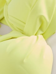 White Floral/Lime Print Padded Wired Bikini Tops 2 Pack - Image 5 of 5