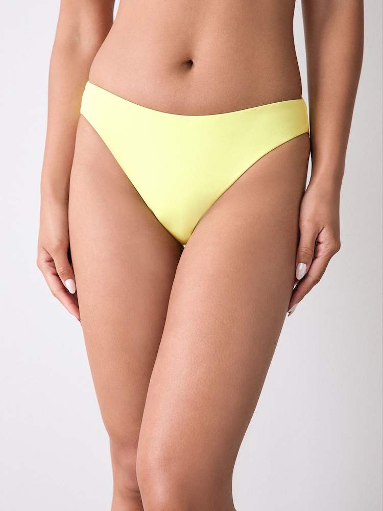 White Floral/Lime High Leg Bikini Bottoms 2 Pack - Image 2 of 9 White Floral/Lime High Leg Bikini Bottoms 2 Pack - Image 2 of 9
