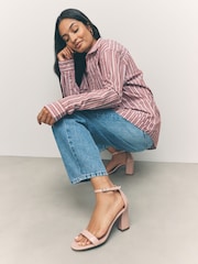 Nude Standard/Wide Fit Forever Comfort® Block Heel Sandals - Image 2 of 10