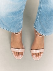 Nude Standard/Wide Fit Forever Comfort® Block Heel Sandals - Image 4 of 10