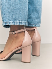 Nude Standard/Wide Fit Forever Comfort® Block Heel Sandals - Image 6 of 10