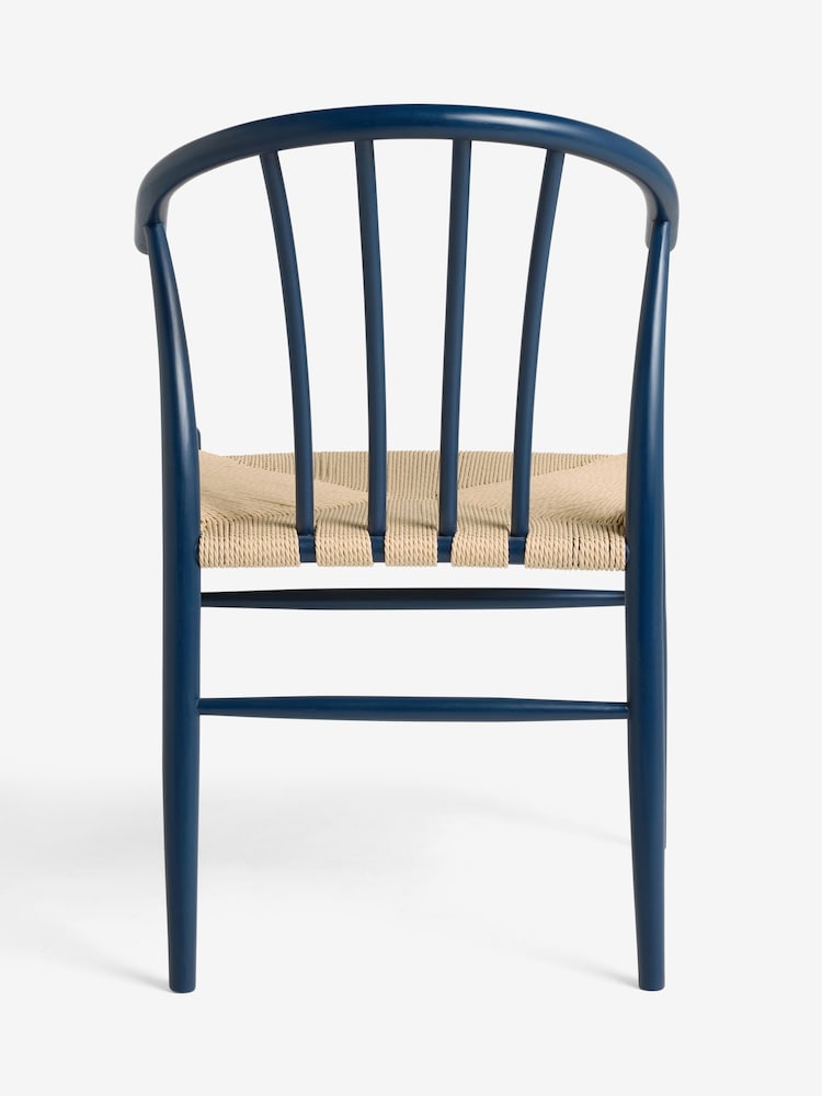 Jasper Conran London Set of 2 Navy Blue Bray Dining Chairs - Image 6 of 6 Jasper Conran London Set of 2 Navy Blue Bray Dining Chairs - Image 6 of 6