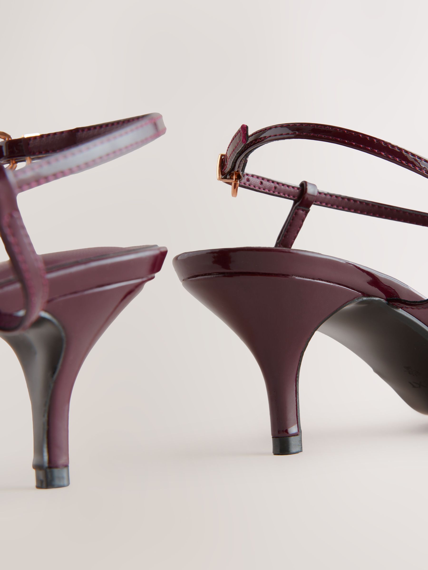 Buy Burgundy Red Forever Comfort® Multi Buckle Strappy Kitten