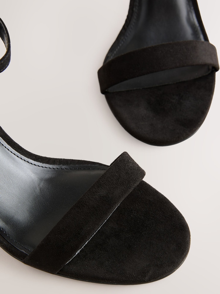 Black Standard/Wide Fit Forever Comfort® Block Heel Sandals - Image 10 of 10