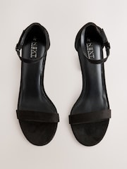 Black Standard/Wide Fit Forever Comfort® Block Heel Sandals - Image 7 of 10